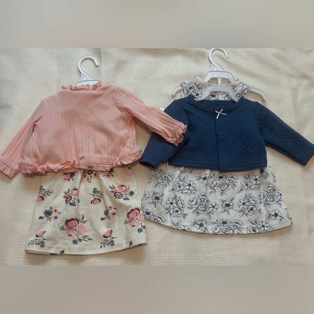 Hudson Baby Dress & Cardigan Bundle NWT Size 0-3M - Picture 2 of 4